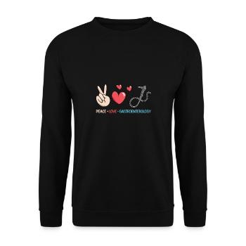 Gastro-entérologie Endoscopie Coloscopie - Sweat-shirt Unisexe - noir - Devant - Alina (178cm) & Michal (187cm)