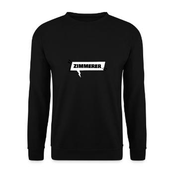 Bildung Zimmerer - Unisex Pullover - Schwarz - Vorne - Alina (178cm) & Michal (187cm)