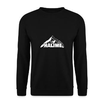 Halime as climbing - Unisex Sweatshirt - black - Front - Alina (178cm) & Michal (187cm)