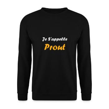 Je s'appelle prout - Sweat-shirt Unisexe - noir - Devant - Alina (178cm) & Michal (187cm)