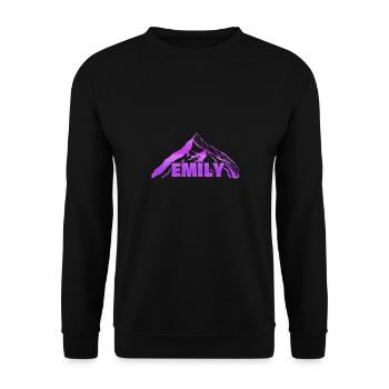 Emily - Unisex Sweatshirt - black - Front - Alina (178cm) & Michal (187cm)