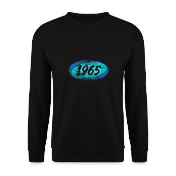 1965 - Unisex Pullover - Schwarz - Vorne - Alina (178cm) & Michal (187cm)