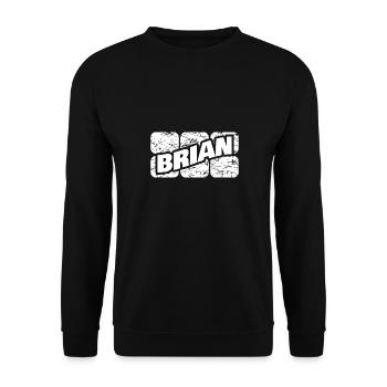 Brian Brian - Unisex Pullover - Schwarz - Vorne - Alina (178cm) & Michal (187cm)