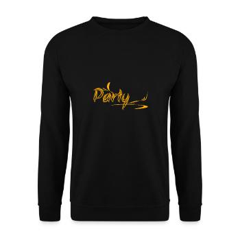Bus de fête comme bus de fête - Sweat-shirt Unisexe - noir - Devant - Alina (178cm) & Michal (187cm)