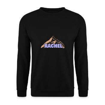 Gift Idea Rachel - Unisex Sweatshirt - black - Front - Alina (178cm) & Michal (187cm)