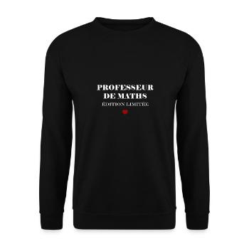 Mathelehrer - Unisex Pullover - Schwarz - Vorne - Alina (178cm) & Michal (187cm)