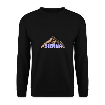 La terre de Sienne comme idée cadeau - Sweat-shirt Unisexe - noir - Devant - Alina (178cm) & Michal (187cm)