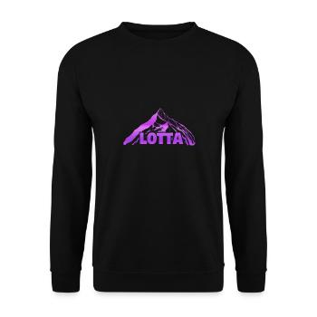 Lotta als Berg - Unisex Pullover - Schwarz - Vorne - Alina (178cm) & Michal (187cm)