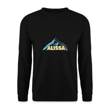 Alissa - Sweat-shirt Unisexe - noir - Devant - Alina (178cm) & Michal (187cm)