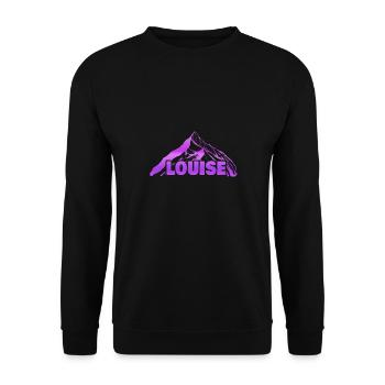Mont Louise - Sweat-shirt Unisexe - noir - Devant - Alina (178cm) & Michal (187cm)