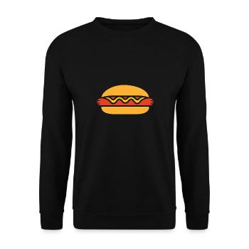 Hot dog - Unisex Sweatshirt - black - Front - Alina (178cm) & Michal (187cm)