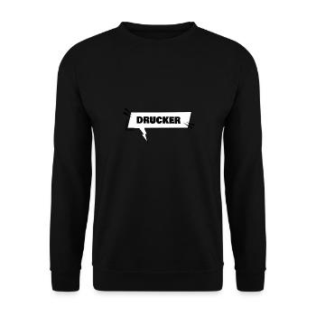 Les imprimantes comme outil d’éducation - Sweat-shirt Unisexe - noir - Devant - Alina (178cm) & Michal (187cm)