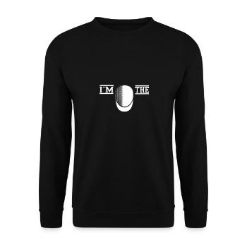 I'm The Best Fencing Coach Cool Designs T-Shirt - Unisex Pullover - Schwarz - Vorne - Alina (178cm) & Michal (187cm)