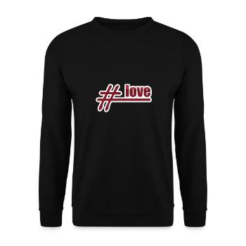 Love Liebe - Unisex Sweatshirt - black - Front - Alina (178cm) & Michal (187cm)