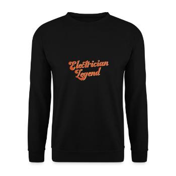 Électricien Légende Artisan Voltage Worker - Sweat-shirt Unisexe - noir - Devant - Alina (178cm) & Michal (187cm)
