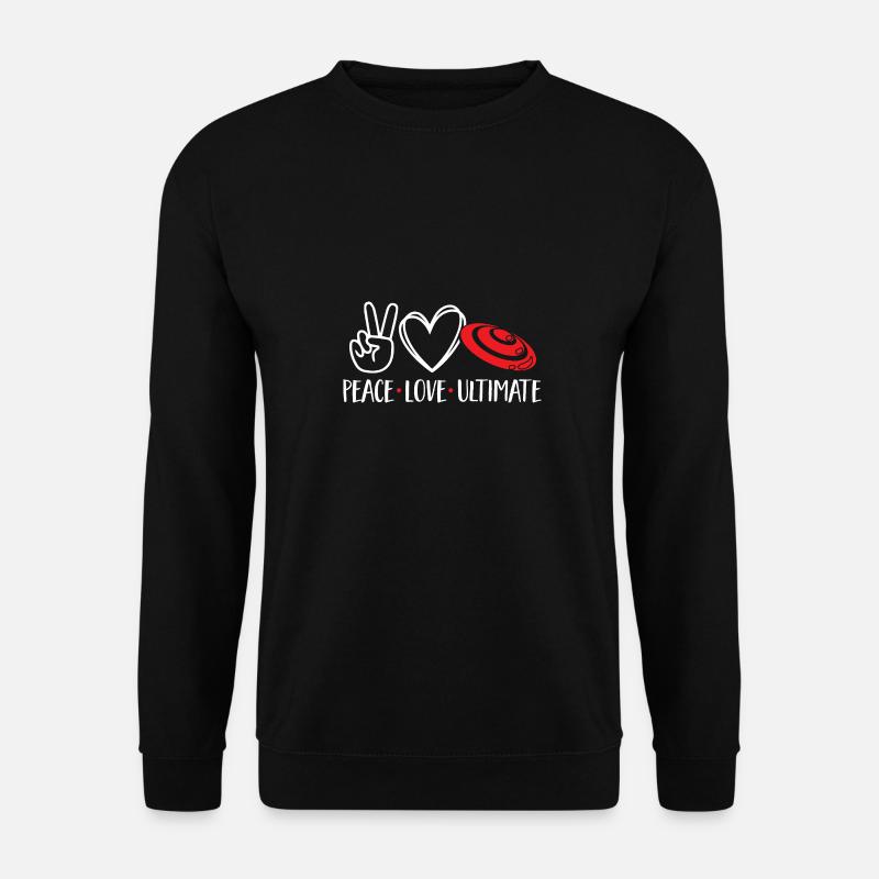 Ultimate Frisbee Throwing Disc - Unisex Sweatshirt - black
