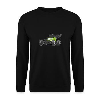 RC Car Ferngesteuertes Auto - Unisex Pullover - Schwarz - Vorne - Alina (178cm) & Michal (187cm)