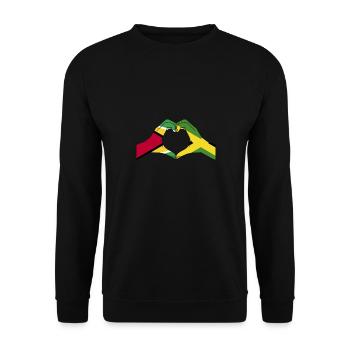 Guyana Flag Guyanese Guyana - Unisex Sweatshirt - black - Front - Alina (178cm) & Michal (187cm)