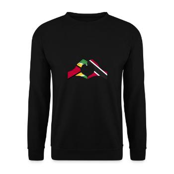 Guyana Flag Guyanese Guyana - Unisex Sweatshirt - black - Front - Alina (178cm) & Michal (187cm)