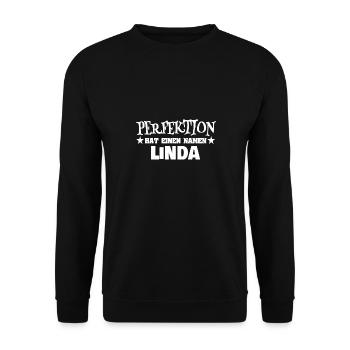 Linda - Unisex Pullover - Schwarz - Vorne - Alina (178cm) & Michal (187cm)