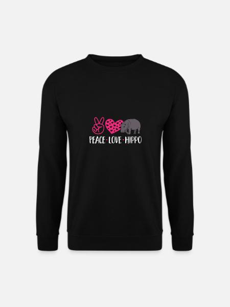 Hippopotame Hippopotame - Sweat-shirt Unisexe - noir