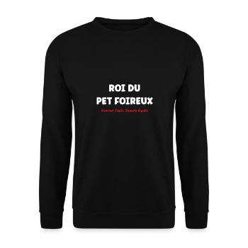 Roi du pet foireux - Sweat-shirt Unisexe - noir - Devant - Alina (178cm) & Michal (187cm)