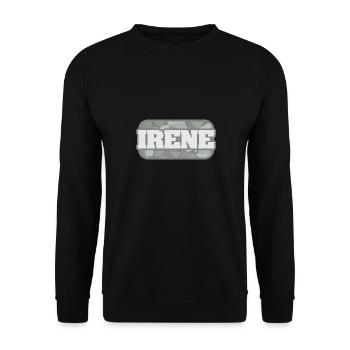 Irene as health - Unisex Sweatshirt - black - Front - Alina (178cm) & Michal (187cm)