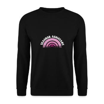 Substitute Teacher Teacher Assistant School - Unisex Pullover - Schwarz - Vorne - Alina (178cm) & Michal (187cm)