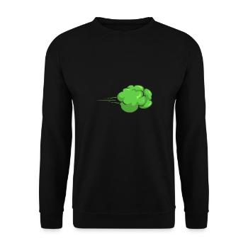 fart farting farting farting - Unisex Sweatshirt - black - Front - Alina (178cm) & Michal (187cm)