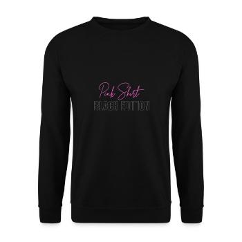 Chemise rose - Black Edition : Design amusant - Sweat-shirt Unisexe - noir - Devant - Alina (178cm) & Michal (187cm)