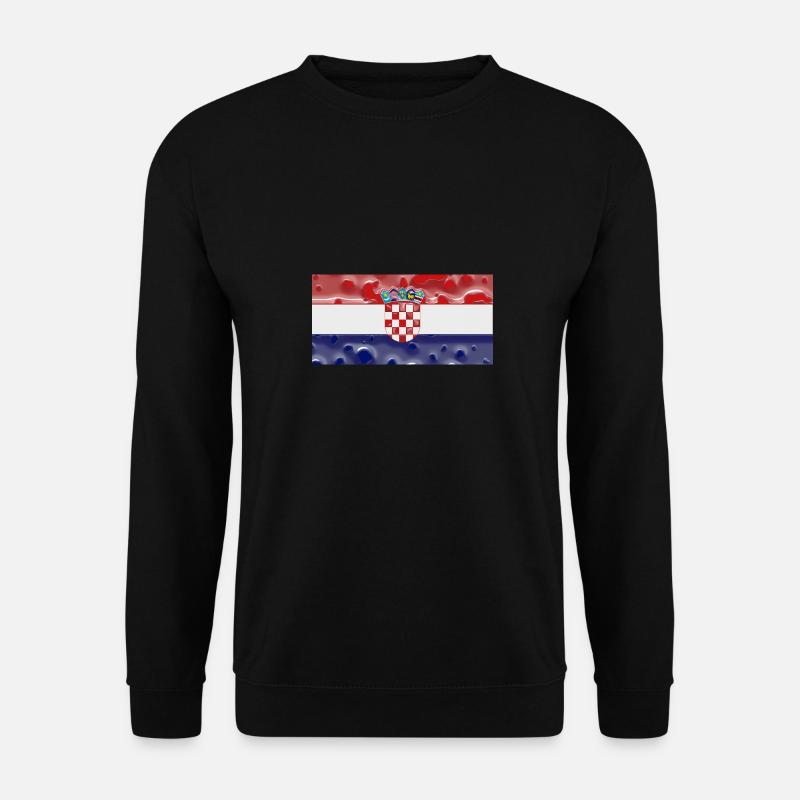 Kroatien - Unisex Pullover - Schwarz