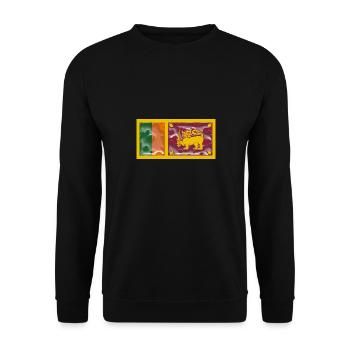 Sri Lanka - Unisex Sweatshirt - black - Front - Alina (178cm) & Michal (187cm)