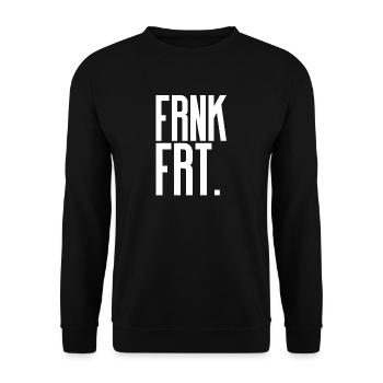 Frankfurt - Unisex Sweatshirt - black - Front - Alina (178cm) & Michal (187cm)
