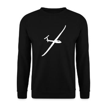 Segelfliegen Motorsegeln Gleitflug - Unisex Pullover - Schwarz - Vorne - Alina (178cm) & Michal (187cm)