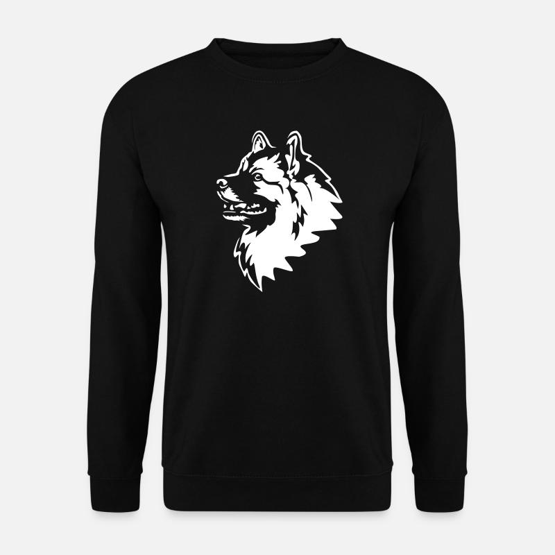 Wolfsspitz Head "Black Edition" - Unisex Sweatshirt - black