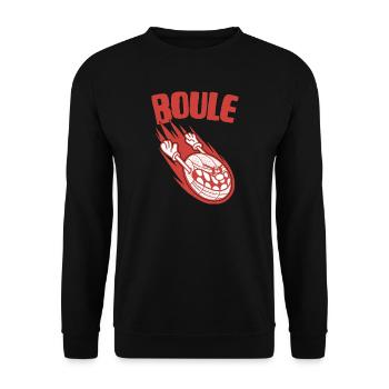 Boules volantes pour les joueurs de boules Bouler - Sweat-shirt Unisexe - noir - Devant - Alina (178cm) & Michal (187cm)