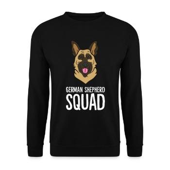 German Shepherd - German Shepherd Squad - Unisex Sweatshirt - black - Front - Alina (178cm) & Michal (187cm)