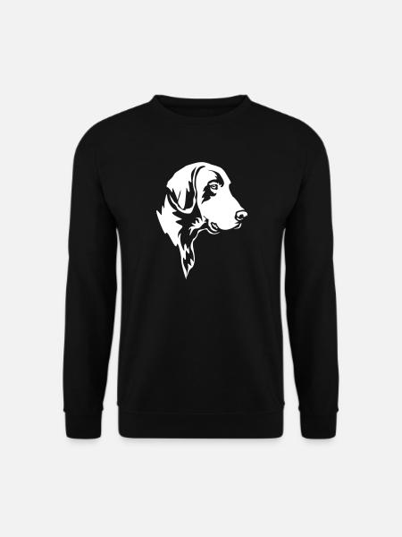 Deutsch Kurzhaar Kopf "Black Edition" - Unisex Pullover - Schwarz