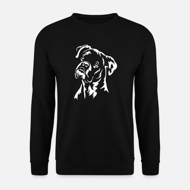 Boxer Head « Black Edition » - Sweat-shirt Unisexe - noir