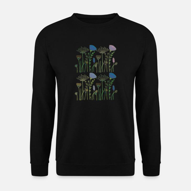 trockenblumen blumenwiese - Unisex Pullover - Schwarz