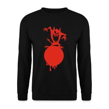 Das Monster auf dem roten Planeten - Unisex Pullover - Schwarz - Vorne - Alina (178cm) & Michal (187cm)