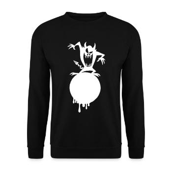 Das Monster auf dem weißen Planeten - Unisex Pullover - Schwarz - Vorne - Alina (178cm) & Michal (187cm)
