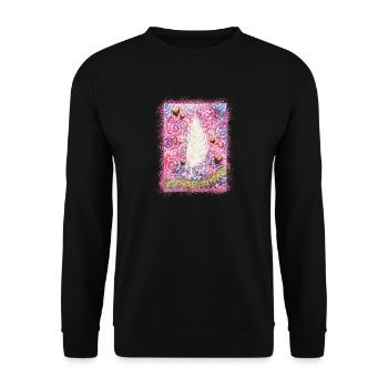 Love Angel Feather Security - Sonja Ariel - Sweat-shirt Unisexe - noir - Devant - Alina (178cm) & Michal (187cm)