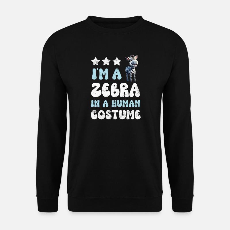 Zebra - Unisex Pullover - Schwarz