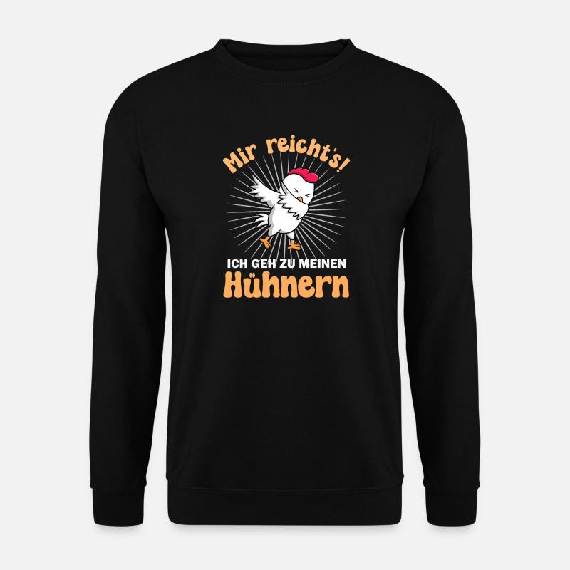 Huhn Hühner - Unisex Pullover - Schwarz
