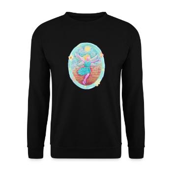 Magic Elf of Joy - Sonja Ariel von Staden - Unisex Sweatshirt - black - Front - Alina (178cm) & Michal (187cm)