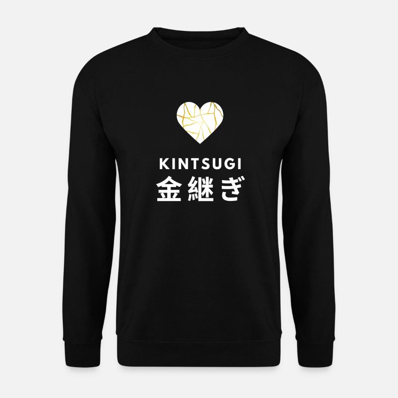 Kintsugi Japanische Heilphilosophie-Design - Unisex Pullover - Schwarz