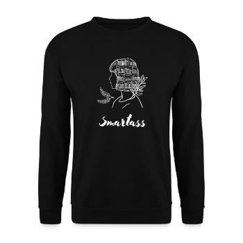 T-shirt cadeau Kids Student Knowledge Humor Nerd - Sweat-shirt Unisexe - noir - Devant - Alina (178cm) & Michal (187cm)