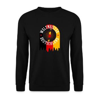 Weltmeister Deutschland - Unisex Pullover - Schwarz - Vorne - Alina (178cm) & Michal (187cm)