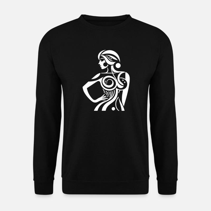 Abstract line heroine - Unisex Sweatshirt - black